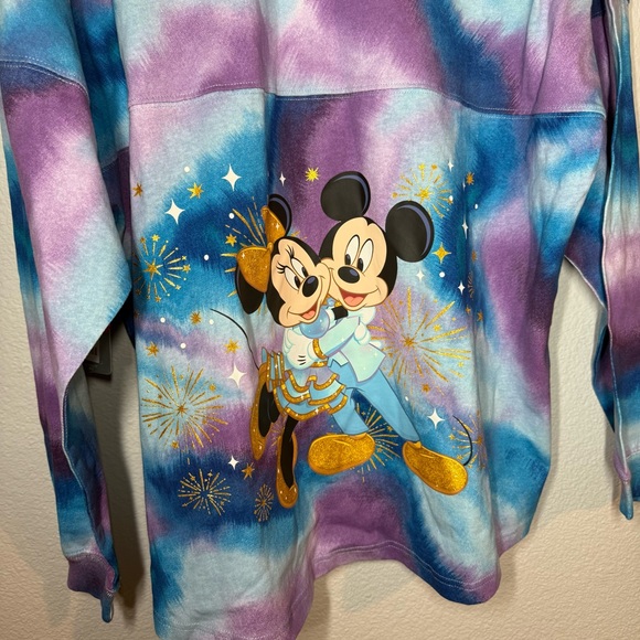 NEW Walt Disney World Mickey & Minnie Anniversary Tie Dye Tee Shirt XL #90A - Picture 2 of 10